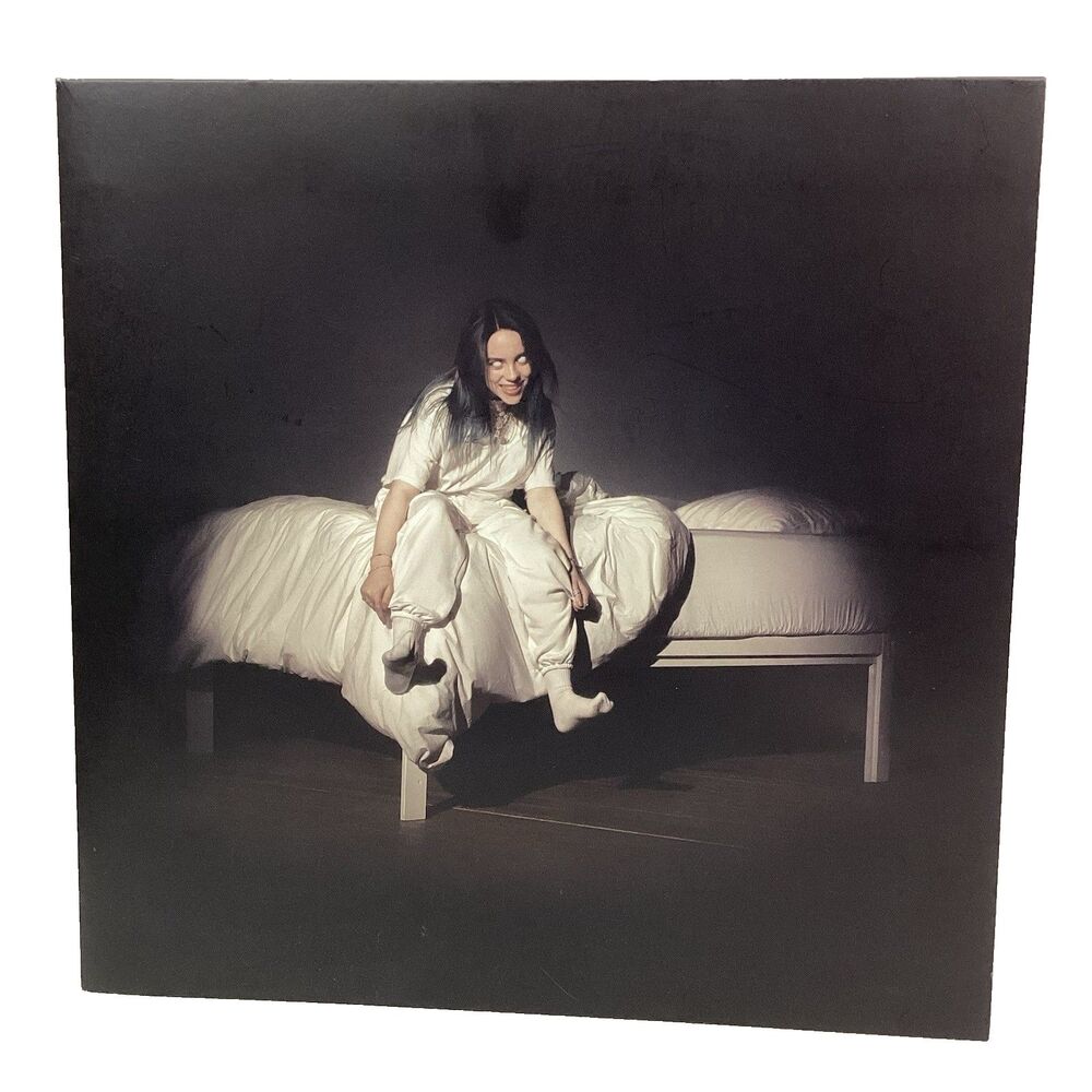Billie Eilish When We All Fall Asleep, Where Do We Go? Apricot 2019 LP Vinyl